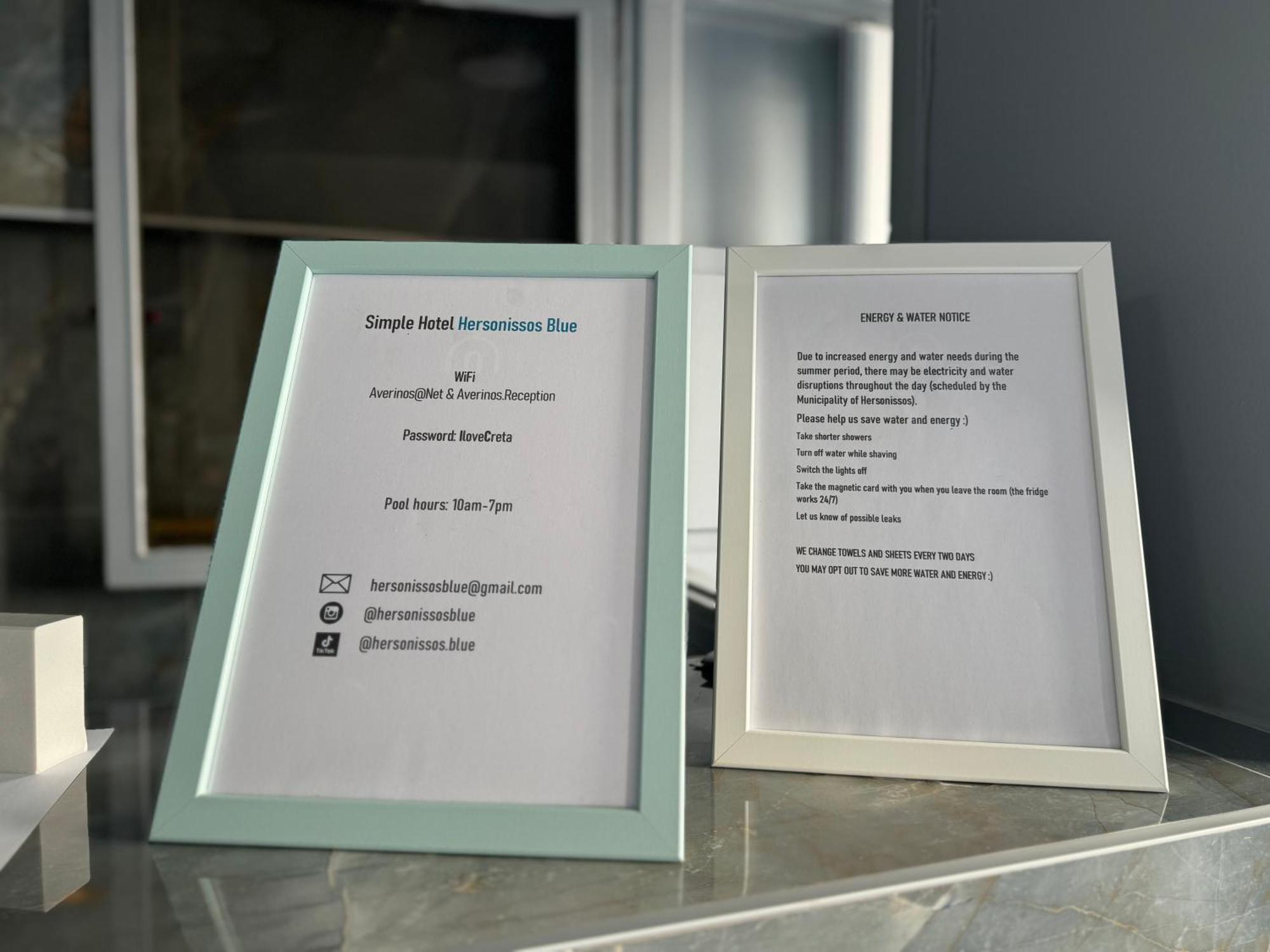 Simple Hotel Hersonissos Blue מראה חיצוני תמונה